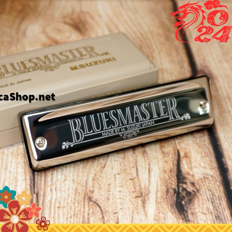 Kèn Harmonica 10 lỗ Suzuki 10 Bluemaster của Nhật chính hãng