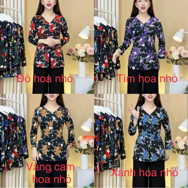 áo bà ba thun cổ chui đầu nhiều mẫu Form to 47-80kg