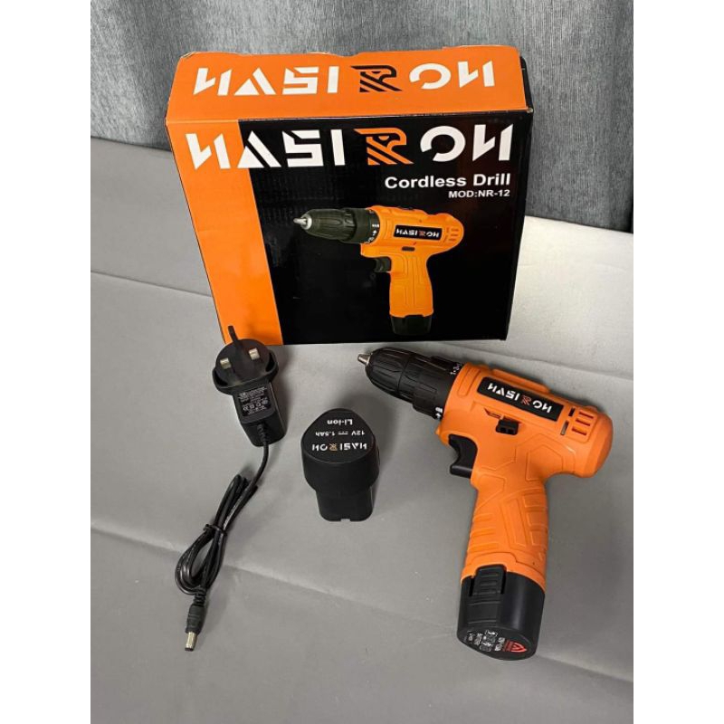Máy khoan bắt vít cầm tay 12v NASIRON-12 kèm 2 pin