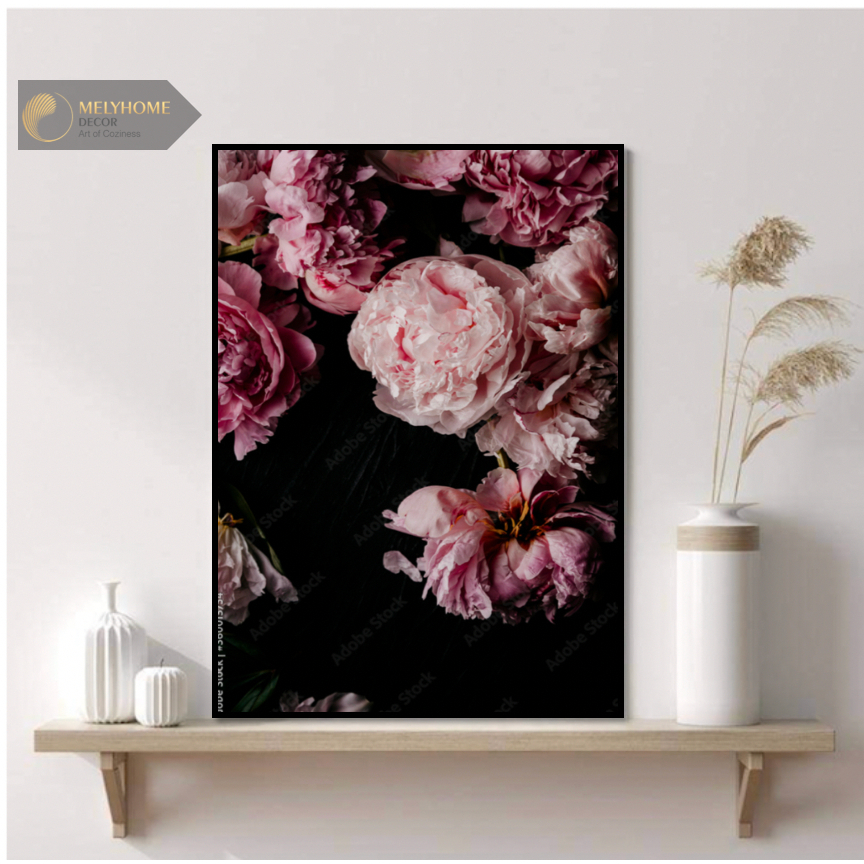 12 Mẫu Tranh Đơn Treo Tường Hoa Mẫu Đơn Hoa Cúc Hoạ Mi Hoa Hướng Dương Hoa Hồng Van Gogh Tranh Phòng Ngủ MELYHOME DECOR