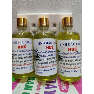Combo 3 chai tràm tròn 100ml tặng vỏ chai xịt nhựa 100ml