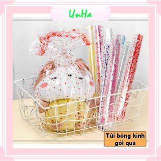 Set 10 Túi Gói Quà trong Suốt Túi Giấy Kiếng Túi Bóng Kính Gói Quà Hoa Gấu Bông Quà Lưu Niệm