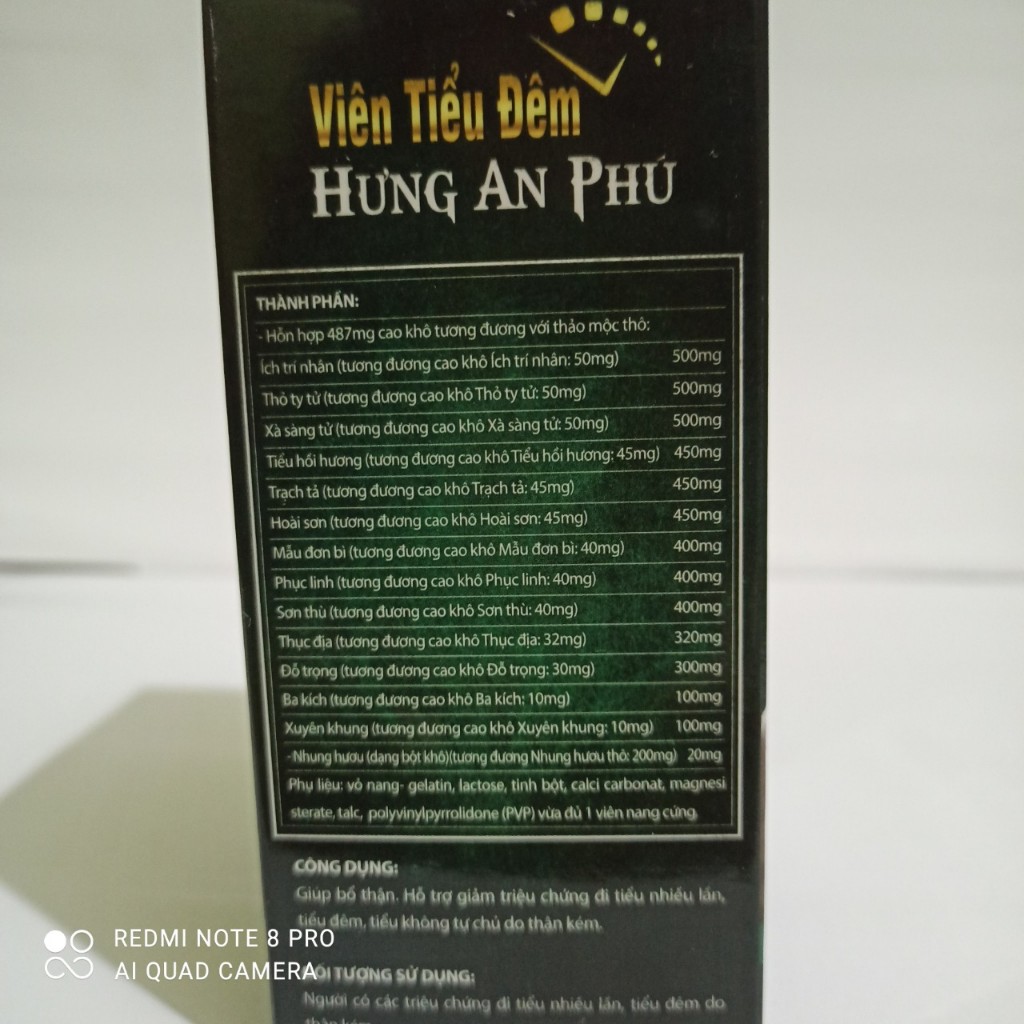Viên Tiểu Đêm Giúp Bổ Thận, Giảm Tiểu Đêm, Tiểu Rắt, Tiểu Nhiều Lần, Tiểu Không Tự Chủ, Ngủ Ngon giấc - 100% thảo dược