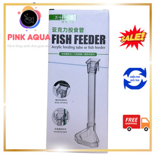 Bộ ống cho cá tép ăn có khay đựng thức ăn nhựa Acrylic