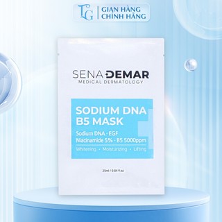 Mặt Nạ Giấy B5 Sodium DNA Phục Hồi, Cấp Ẩm, Làm Dịu Da Tức Thì SENA DEMAR Hàn Quốc 25ml