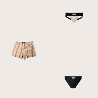 3-pack Jockstrap + Brief + Sleep Short combo quần lót nam chất liệu vải Sen Lotus Jersey