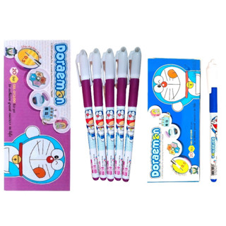 Hộp 20 bút mực Doremon xanh tím