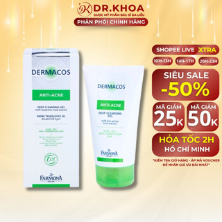 Sữa Rửa Mặt Farmona Dermacos Anti-Acne Deep Cleansing Gel Phù Hợp Da Mụn 150ml