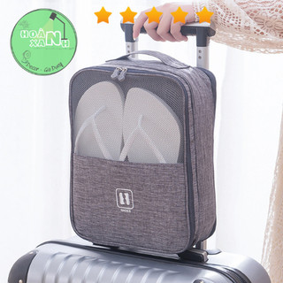 Túi đựng giày dép thể thao du lịch nhiều màu sắc - túi bảo quản giày dép đi du lịch 3 ngăn chống nước