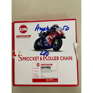 Bộ nhông sên dĩa xe Angela 50cc/ Galaxy 50cc - Chính hãng SYM