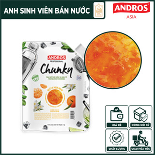 Mứt trái cây chunky andros túi 1kg - quýt & hoa nhài