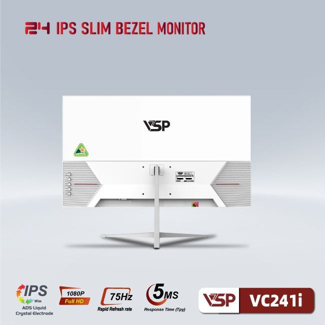 Màn hình máy tính VSP V2407S / VC241i | 23.8" / IPS / Full HD / 75Hz / 5ms / VGA & HDMI | Bảo hành 3 năm | BigBuy360 - bigbuy360.vn