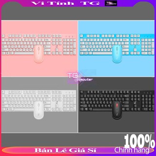 Bàn phím chuột không dây gaming xanh hồng Đen mỏng dễ thương giá rẻ WQ CBKDT2000