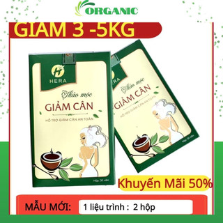 Giảm cân hera plus 30 viên - trà thảo mộc giảm cân, viên uống giảm cân