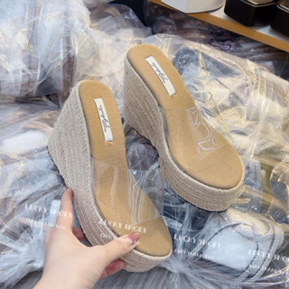 Dép Xuồng Cối đế Nâu quai trong cao 12 phân hắc dáng tăng chiều cao (D0035)