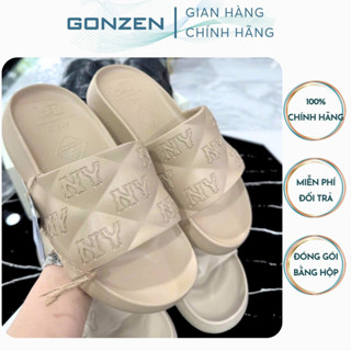 Dép Đúc MLB NY Nam Nữ Đế Cao Chất Liệu Eva Siêu Nhẹ, Dép Bánh Mì Mẫu Mới Đang Hót Hiện Nay_GONZEN