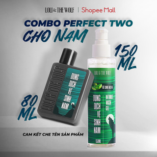 Set Dung Dịch Vệ Sinh Loli & The Wolf Dành Cho Nam: 1 Dung Dịch Vệ Sinh Nam 150ml + 1 Dung Dịch Vệ Sinh Nam 80ml
