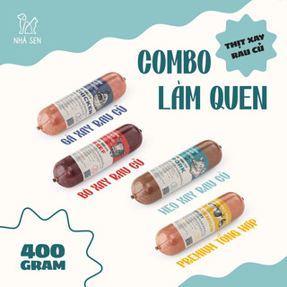 [ HỎA TỐC] Thức Ăn Chó Mèo - Combo Làm Quen - Thịt Xay Rau Củ