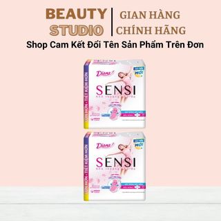 [MẪU MỚI] Băng vệ sinh Diana Sensi mỏng cánh 23cm gói lớn tiết kiệm 20 miếng