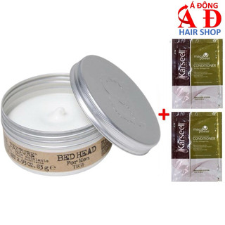 Sáp Vuốt tóc Nam cứng mờ Tigi Bedhead Matte Separation tạo kiểu tách lớp 75g + 2 gói xả Karseell 15ml