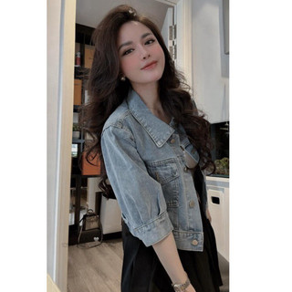 Áo khoác bò nữ tay lỡ