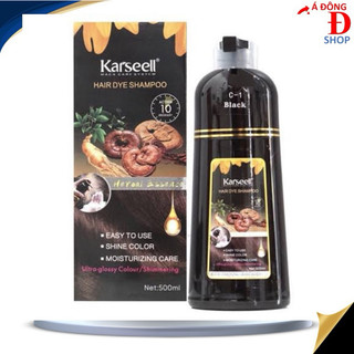 Dầu gội đen phủ tóc bạc Karseell Black (màu đen) Mẫu mới 500ml