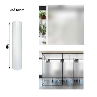 Decal mờ dán kính khổ sẵn keo