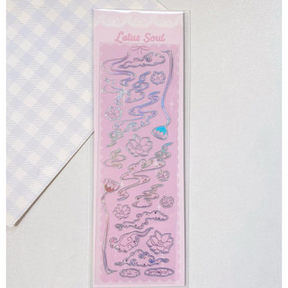 Zanmo tờ nhãn dán sticker trong suốt decor toploader