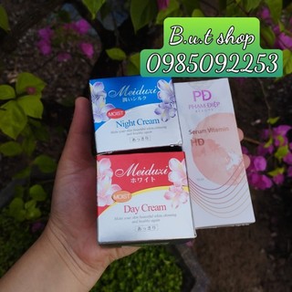 Combo kem face meiduzi tem hp , serum vitamin hd chính hãng