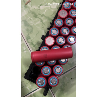 pin sanyo 18650 đầu xanh