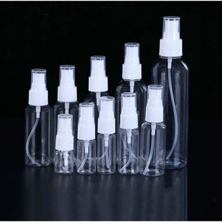 Chai xịt phun sương, lọ chiết mỹ phẩm, tinh dầu, dung dịch sát khuẩn trong suốt 5ml/10ml/20ml/30ml/50ml/100ml