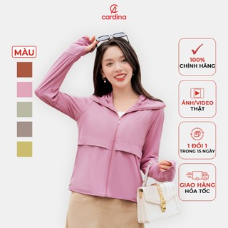 Áo chống nắng Trendy CARDINA 2 lớp chất liệu Ice text sợi lạnh với chỉ số UPF 50+ không nhăn không phai 4NHF05