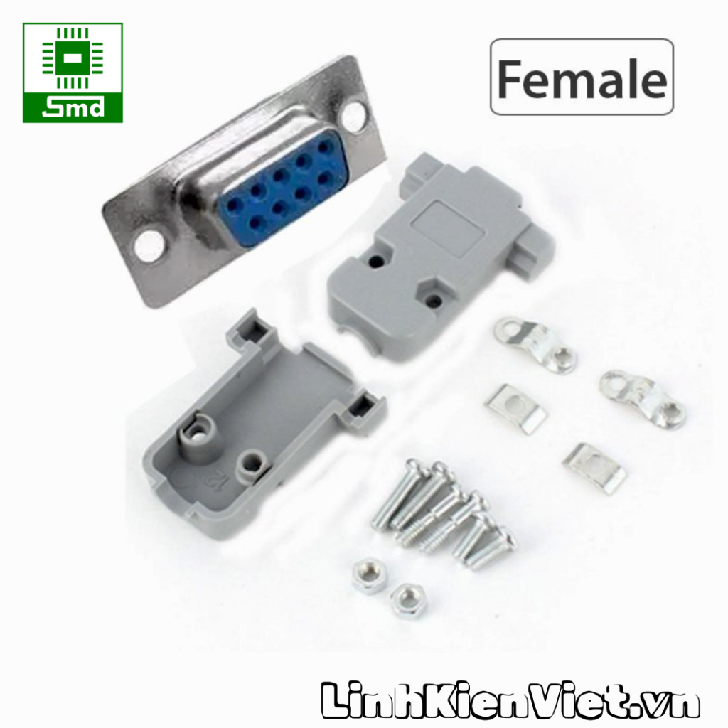 Cổng com db9, Jack nối dây DB9, DB9 DB15 DB25 có vỏ Cổng COM các loại có vỏ 9 chân 15 chân 25 chân đầu nối