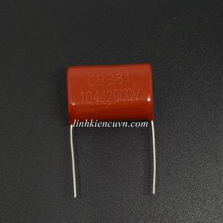 Tụ 104j 2000v 0.1uf 2kv cbb màu nâu