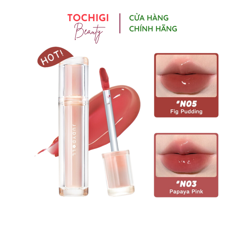 Son tint Judydoll Ice Tea Mirror mật ong thạch thủy tinh