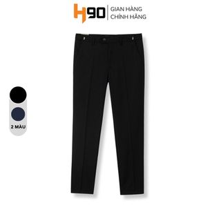 Quần Âu Nam H90 Đen Dáng Slimfit Ôm Nhẹ Cạp Phẳng Kèm Móc Điều Chỉnh, Quần Tây Công Sở Chất Vải Cao Cấp Chống Nhăn QDC01