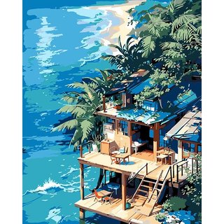 (HCM) Tranh Số Hóa , tranh sơn dầu 30*40cm CÓ KHUNG VÀ DỤNG CỤ VẼ, Tranh Sơn Dầu Tổng Hợp Nhiều Mẫu Mã