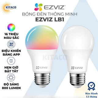 Bóng đèn led wifi ezviz thông minh điều khiển bằng giọng nói điều chỉnh độ sáng qua app và bật tắt từ xa qua điện thoại