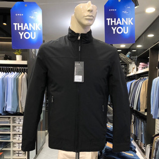 Áo phao owen màu đen regular fit JK220729