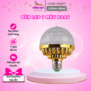 💕 Đèn LED Xoay 7 Màu Nhiều Hiệu Ứng Tia Chớp Nhấp Nháy Theo Tiếng Nhạc, Đổi Màu, An Toàn Khi Sử Dụng