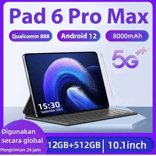 Pad 6 Pro Max Máy tính bảng Android 12 Wifi 5G Dual SIM Thẻ giải trí văn phòng Máy tính bảng trò chơi Bộ nhớ lớn Màn hìn