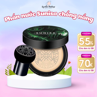 Phấn nước Sunisa che khuyết điểm lớp nền tự nhiên kèm bông mút tán kem mềm mịn bing chiling Yasan
