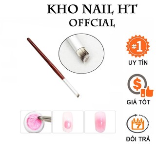 Cọ ombre đầu tròn cán gỗ lông mềm