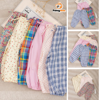  Quần dài Alibaba bé gái Pansy Kid vải cotton mềm mại nhiều màu cho bé gái từ 1,2,3,4,5,6,7,8,9,10 tuổi  màu ngẫu nhiên  