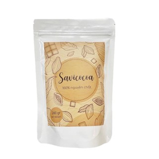 Bột cacao nguyên chất savi cocoa túi 200g