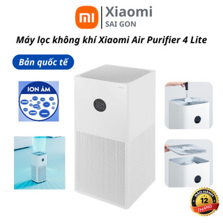 Máy lọc không khí Xiaomi Air Purifier 4 Lite bản quốc tế, giải phóng các ion âm, lọc bụi, mang lại không khí trong lành