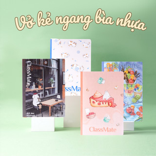 Vở Kẻ Ngang B5 CLASSMATE 80/120 Trang- 70gsm, Vở Viết Học Sinh Bìa Nhựa Trắng PP Nguyên Sinh An Toàn, Chống Nước