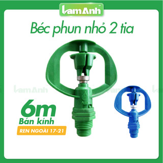 Béc 2 tia ren ngoài 17-21 (AFIT) Bảo Bình BB 902 AF, bán kính 6 mét, 450L/h, họng phun 4 ly