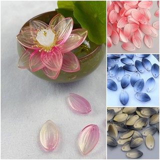 5 cánh hoa sen thủy tinh 12*21mm nguyên liệu làm trâm làm trang sức cổ trang cosplay cổ phục