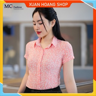Áo sơ mi nữ công sở tay ngắn mc fashion a740